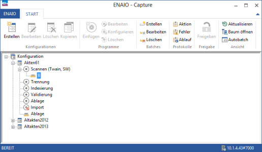 enaio® capture - Screenshot