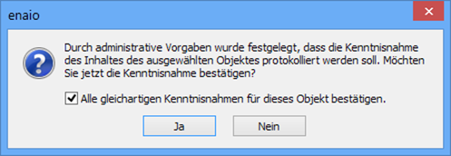 Abonnement - Kenntnisnahme