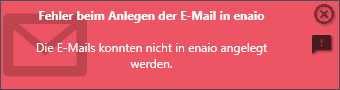 enaio® Outlook Add-In NG (E-Mail-anlegen-Fehler)