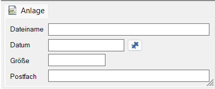Form – document type 'Attachment'