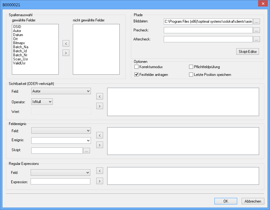 enaio® capture – Screenshot