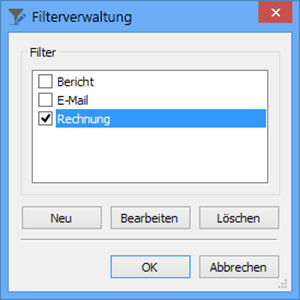 Filterverwaltung
