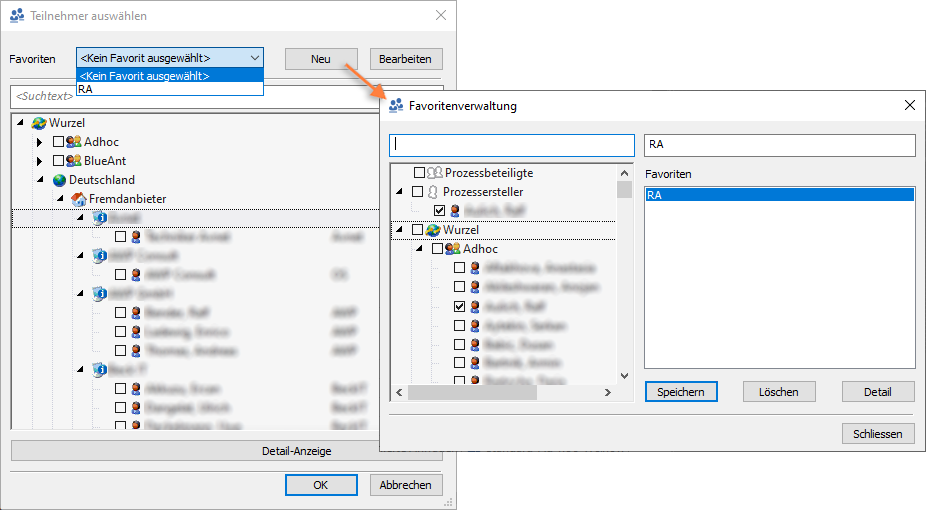 Workflow-Empänger-AddOn