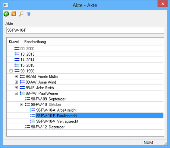 Structure tree catalog