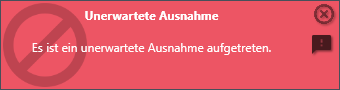 enaio® Outlook Add-In NG (Unerwartete Ausnahme)