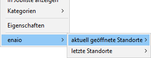 aktuell geöffnete Standorte