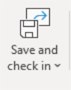 Save and check in