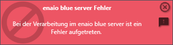 enaio® Outlook Add-In NG (Erreur du serveur)