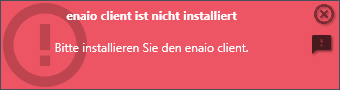 enaio® Outlook Add-In NG (Erreur client)