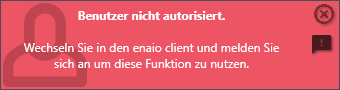 enaio® Outlook Add-In NG (Utilisateur erreur)