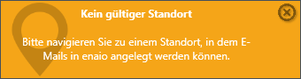 enaio® Outlook Add-In NG (Emplacement erreur)