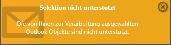 enaio® Outlook Add-In NG (Sélection erreur)