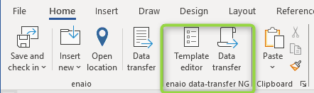 enaio® Office Add-In NG (ruban Office)