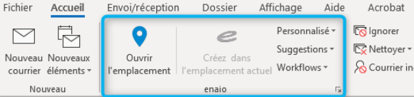 enaio® Outlook Add-In NG (Ruban)