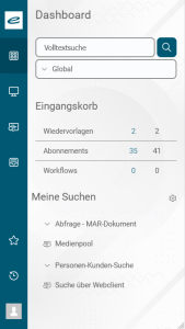 enaio mobile - Dashboard
