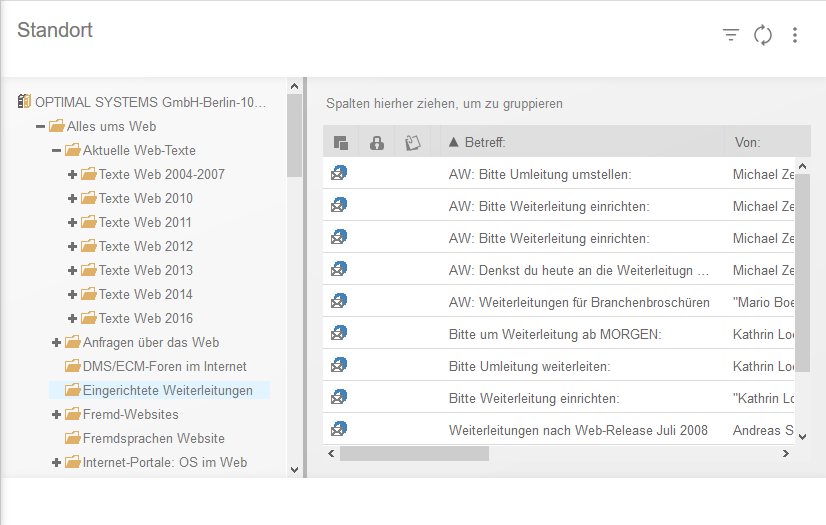 Folder view Folder view