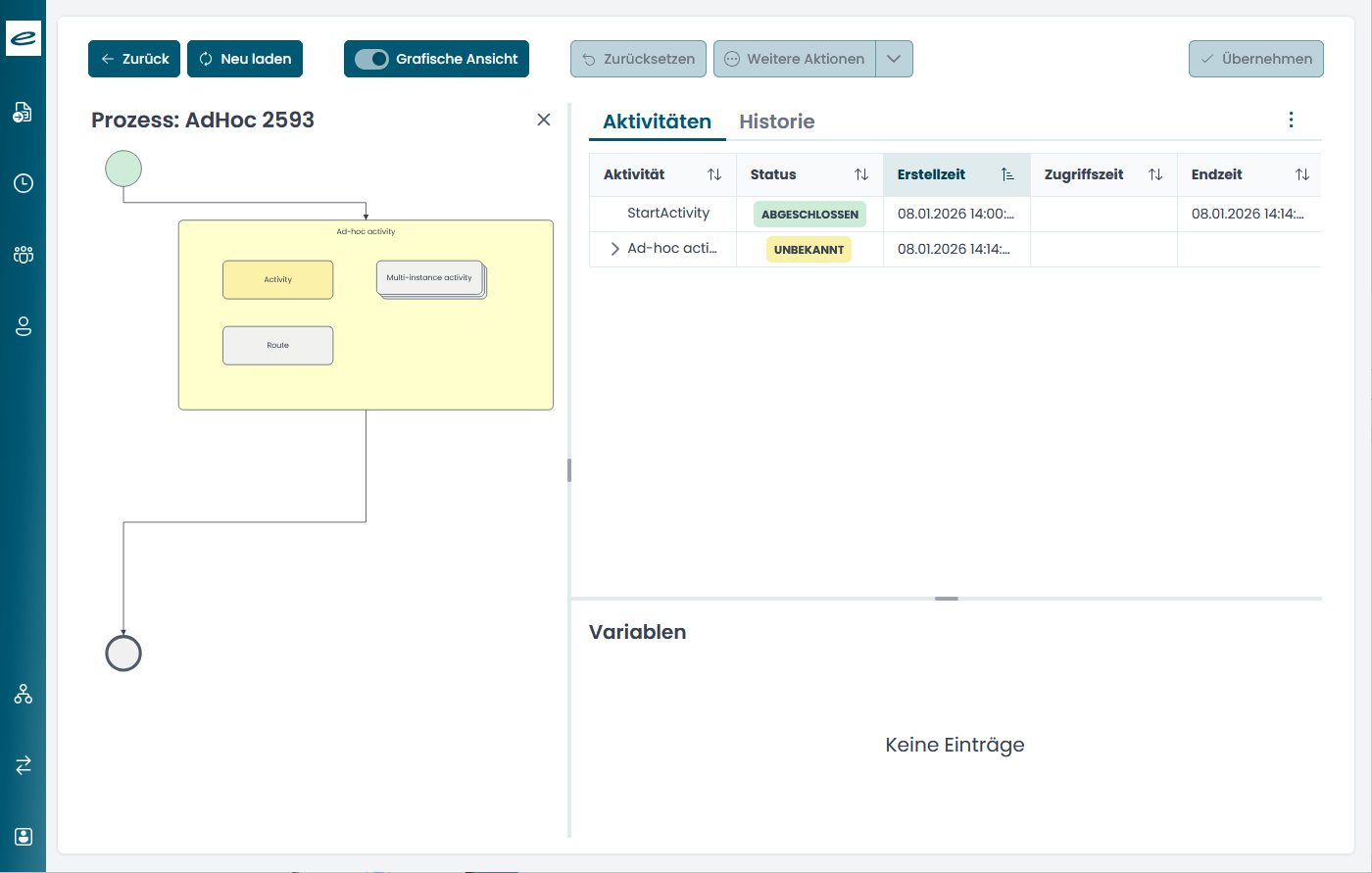 enaio® administrator-for-workflow (web) graphical view