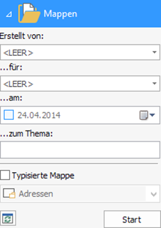 Mappen-Anfrage Mappen-Anfrage