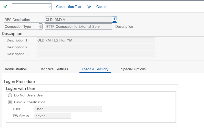 Screenshot showing the KGS configuration section with *Logon&Security* tab.